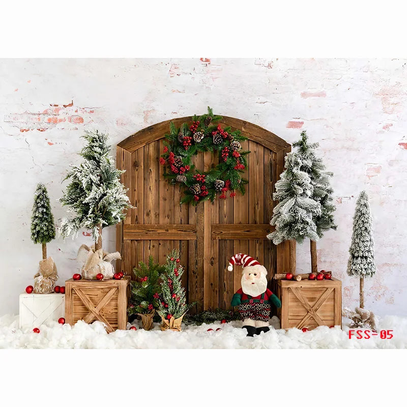 Christmas Festive Winter Wonderland Backdrop