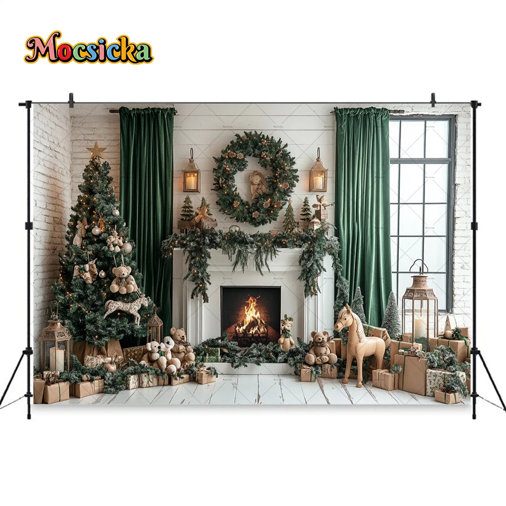 Christmas Festive Winter Wonderland Backdrop