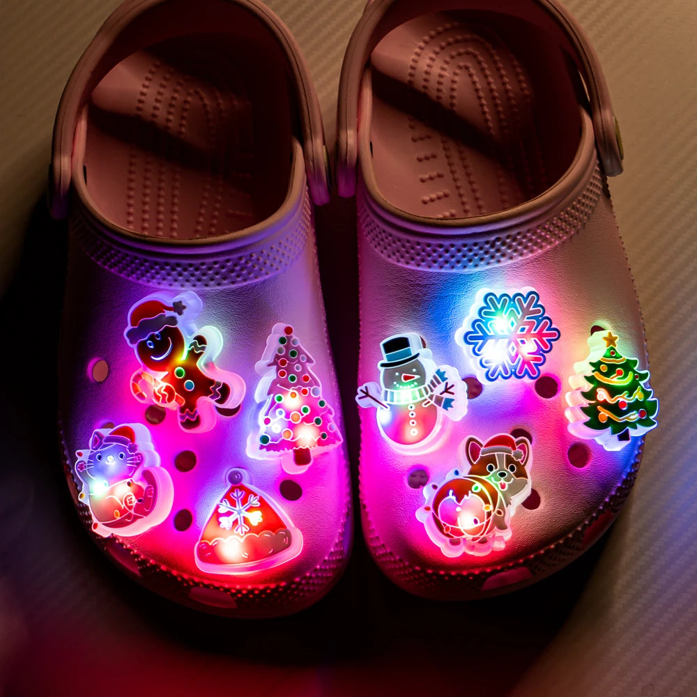 Christmas Luminous Holiday Shoe Charms