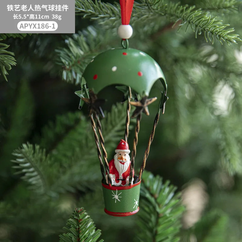 Christmas Hot Air Balloon Ornament Pendant