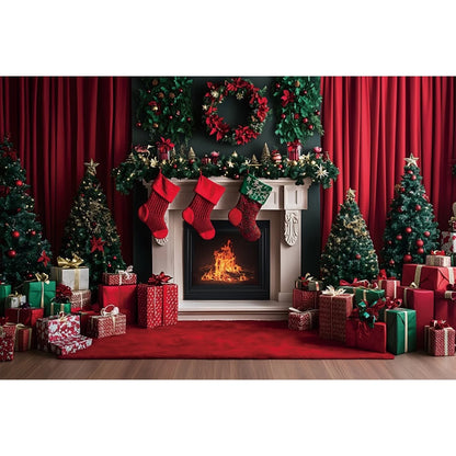 Christmas Winter Wonderland Backdrop [Indoor Use]