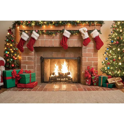 Christmas Holiday Scene Backdrop Decoration