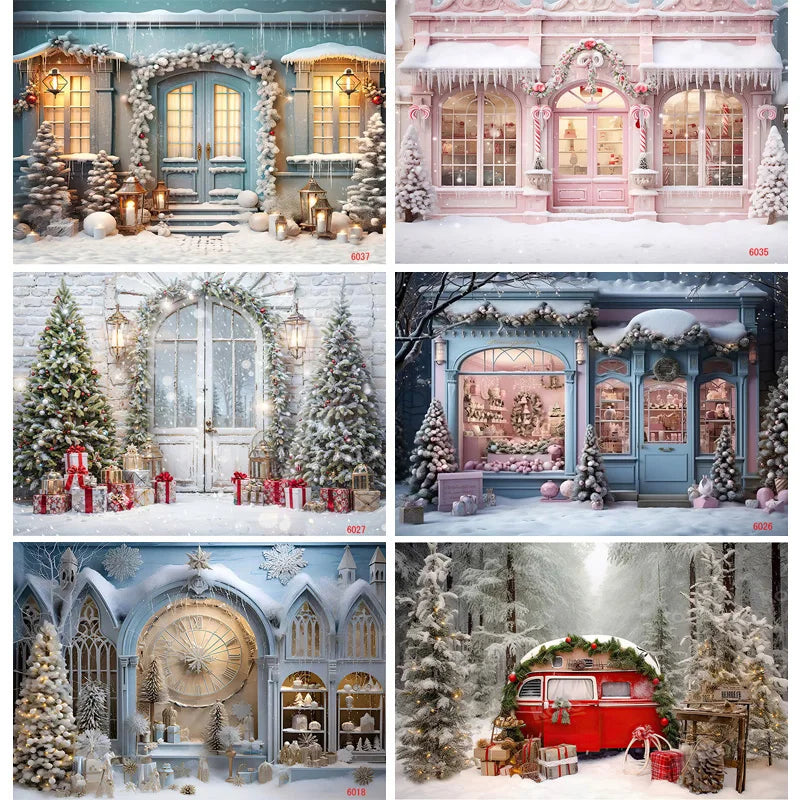 Christmas Festive Holiday Photo Backdrop