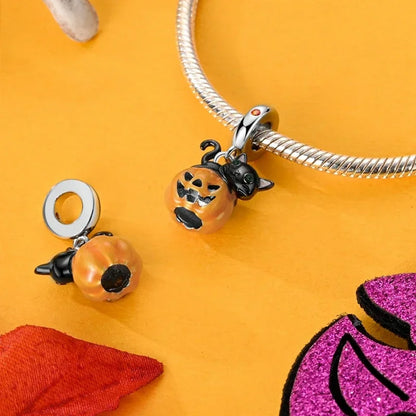 Pumpkin Holiday Pendant Charm - Halloween - Resin Ornaments & Charms - Scribble Snacks