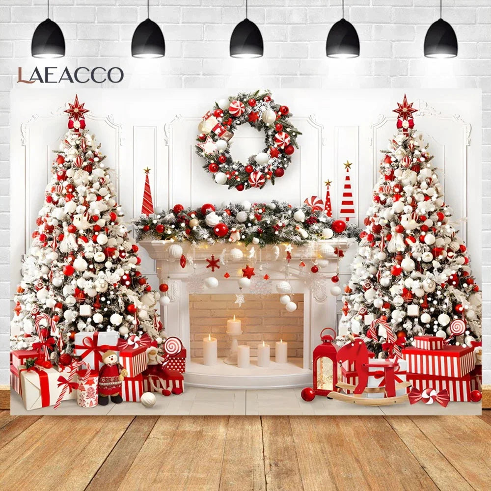 Christmas Cozy Holiday Scene Backdrop