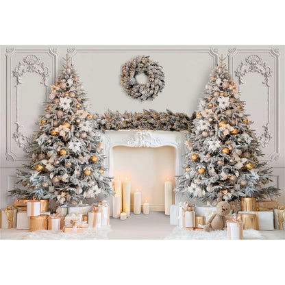 Christmas Cozy Holiday Scene Backdrop