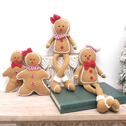 Christmas Plush Gingerbread Ornament Decor