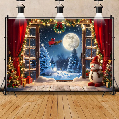 Christmas Festive Winter Wonderland Backdrop