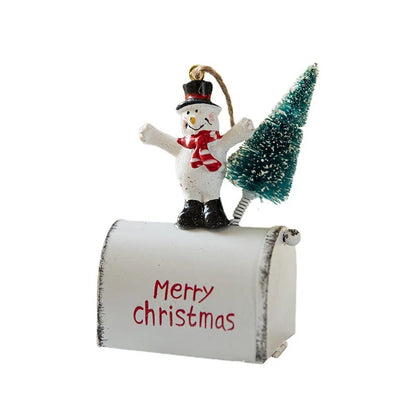 Christmas Festive Mailbox Ornament Decoration