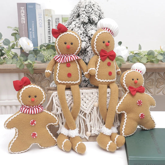 Christmas Plush Gingerbread Ornament Decor