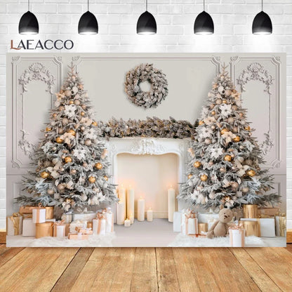 Christmas Cozy Holiday Scene Backdrop