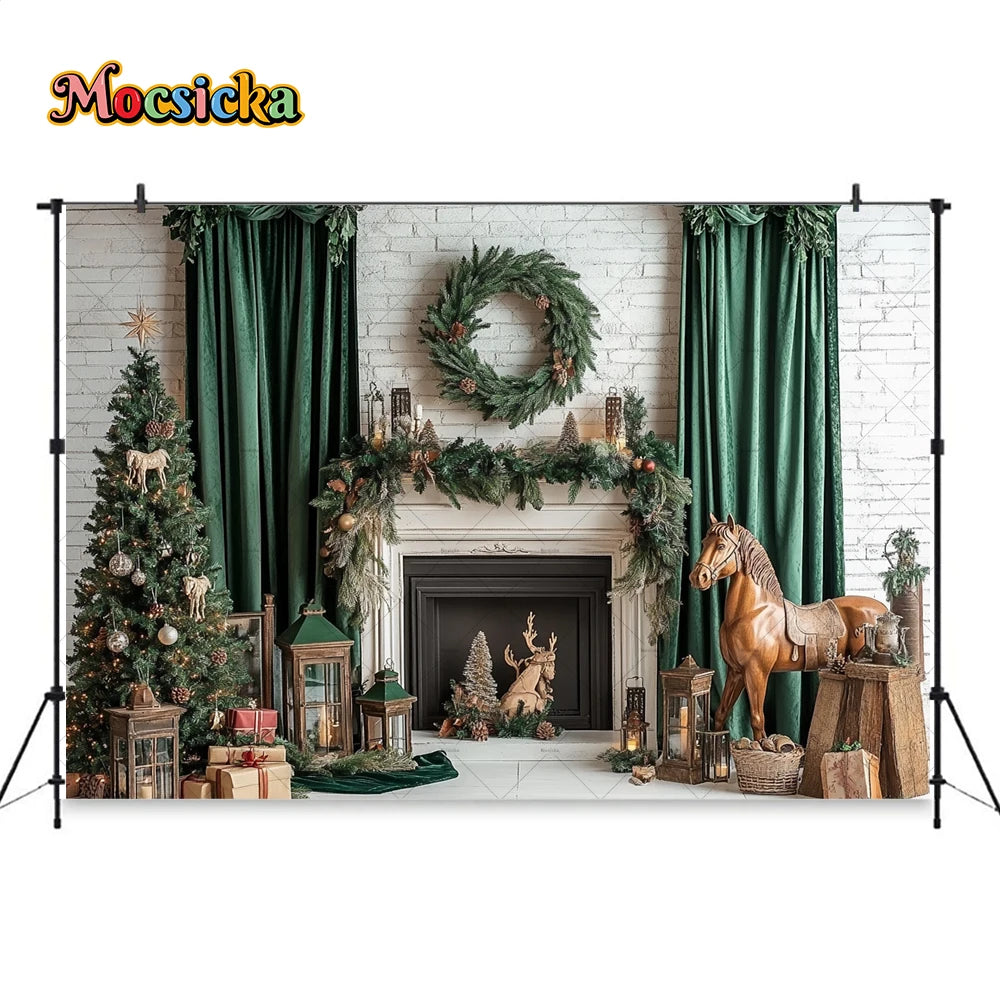 Christmas Festive Winter Backdrop Decor