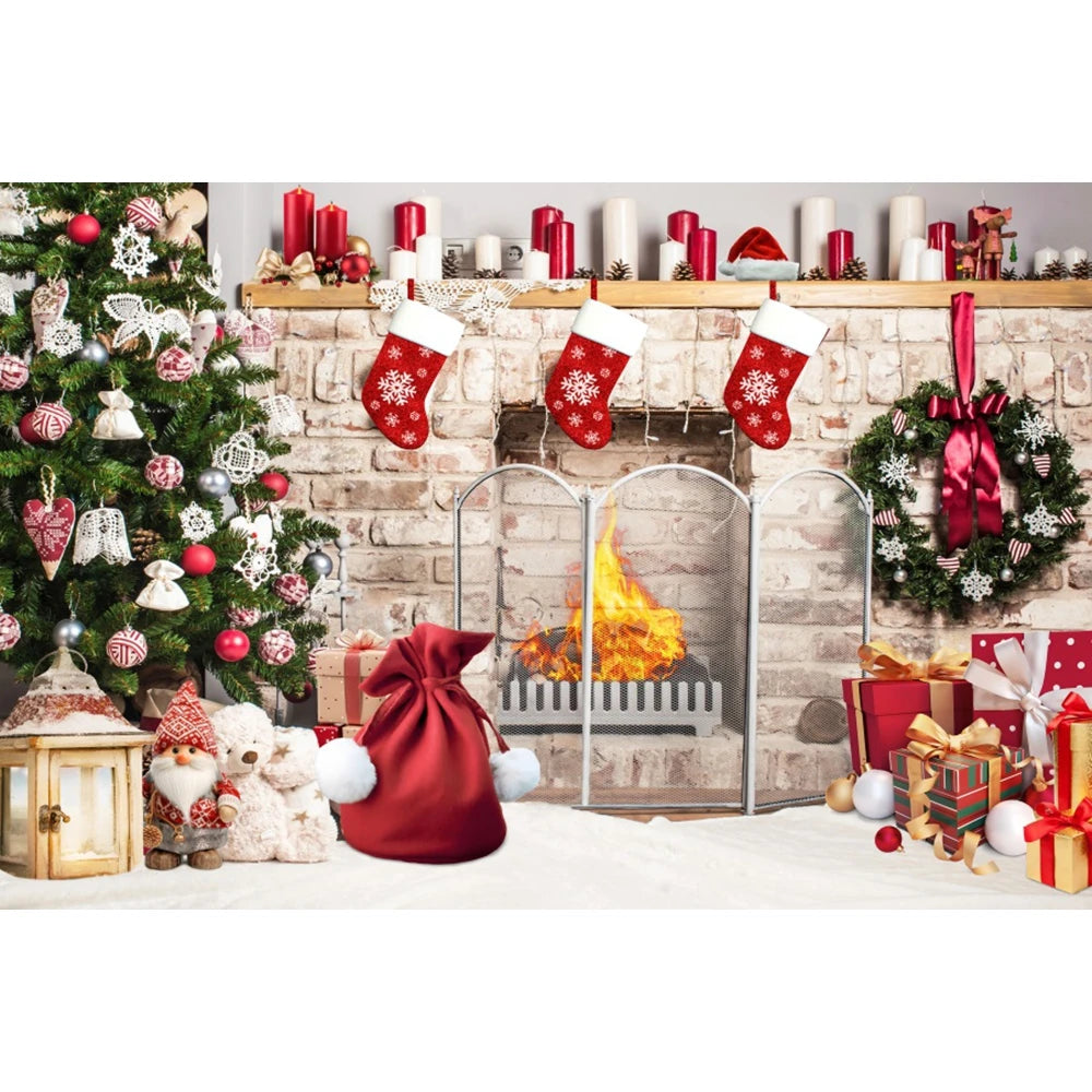 Christmas Festive Cheer Photo Backdrop