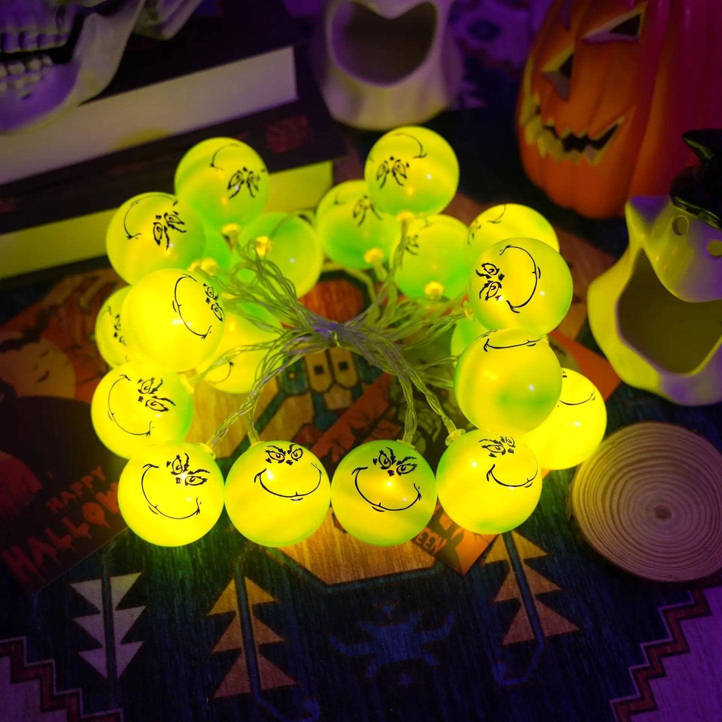 Christmas Lettuce Glow String Lights [USB/Battery]