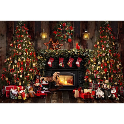 Festive Christmas Photo Backdrop