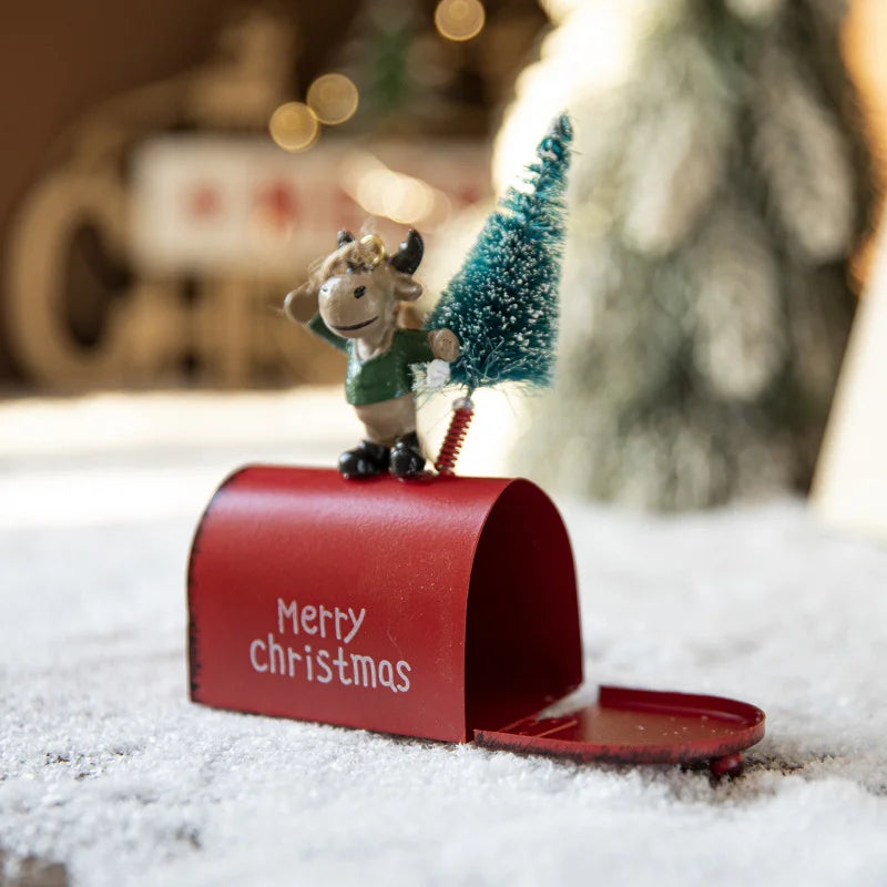 Christmas Festive Mailbox Ornament Decoration