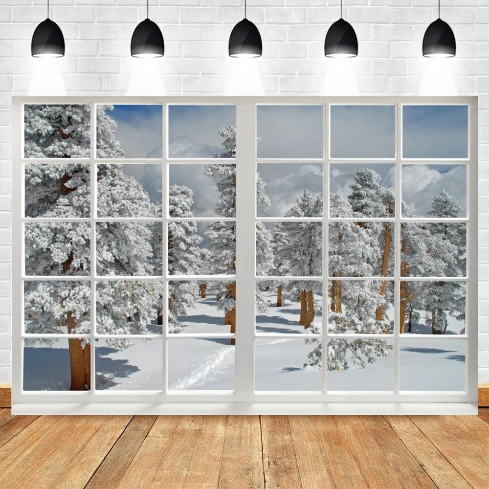 Christmas Winter Wonderland Photo Backdrop