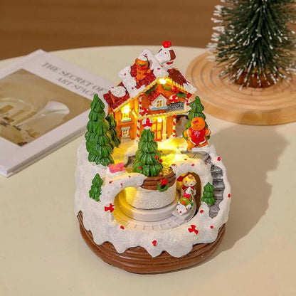 Christmas Gingerbread Village LED House