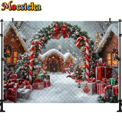 Christmas Winter Wonderland Photography Backdrop