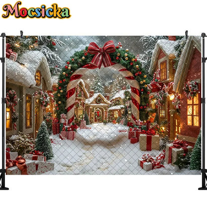 Christmas Winter Wonderland Photography Backdrop