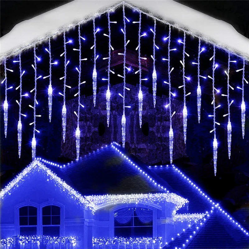 Christmas Twinkling Icicle Lights [Indoor/Outdoor]