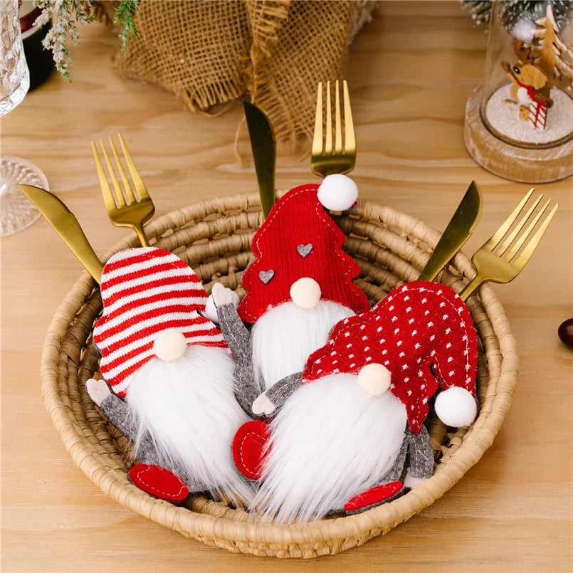 Christmas Holiday Cutlery Cozy Set