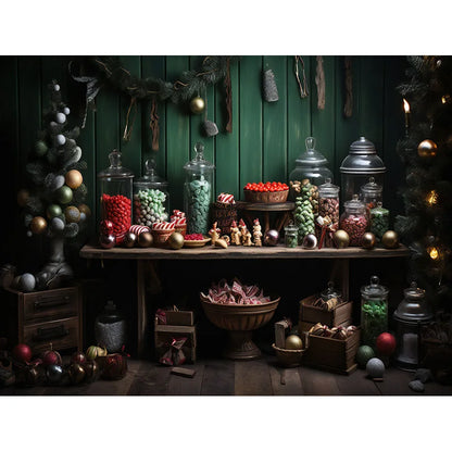 Christmas Festive Foodie Backdrop [300cm Wide]