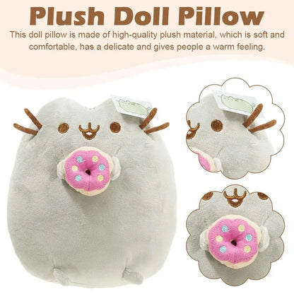 Sushi Donut Cat Plush Pillow