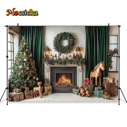 Christmas Festive Winter Wonderland Backdrop