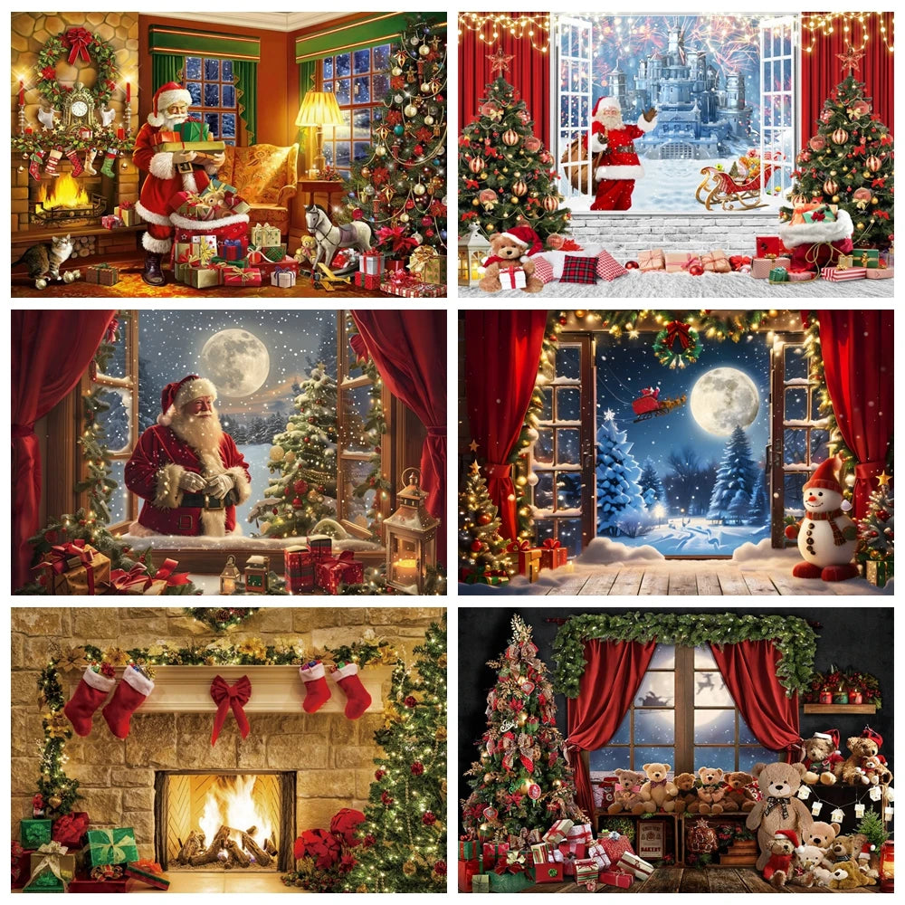 Christmas Holiday Cheer Photography Backdrop