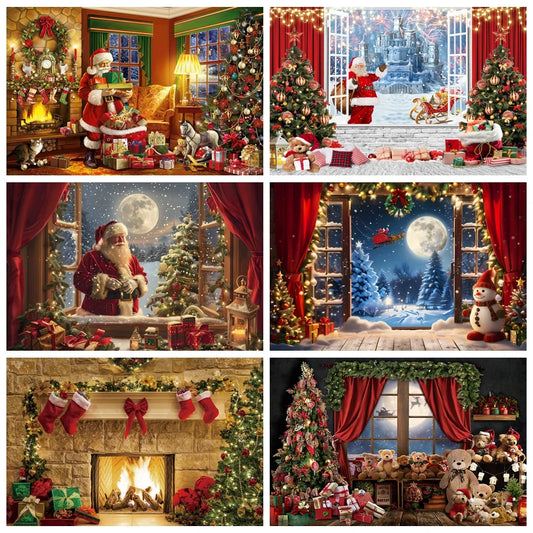 Christmas Holiday Magic Photo Backdrop