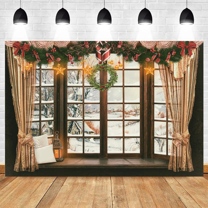 Christmas Winter Wonderland Backdrop [Indoor Use]