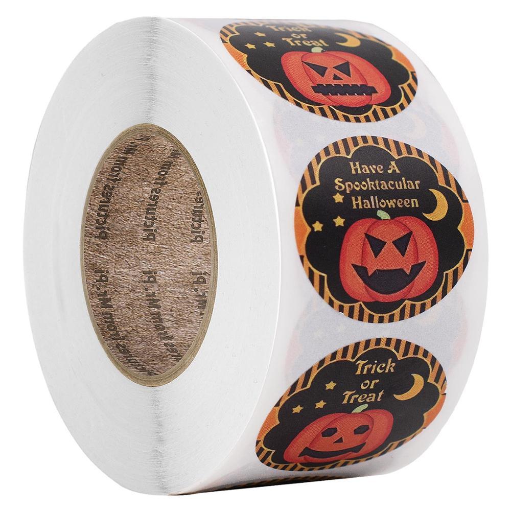 Amazon Explosive Halloween Pumpkin Pattern Candy Gift Envelope Sticker - 0 - Scribble Snacks