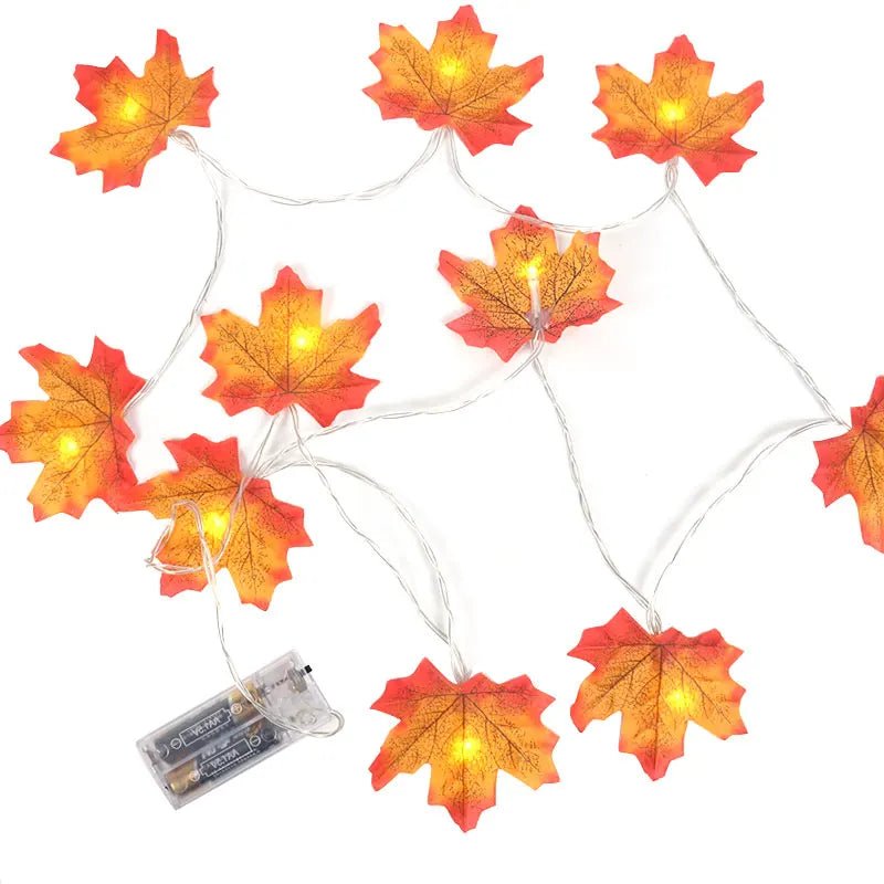 Autumn Maple Leaf String Lights - Halloween - LED Lighting & Neon Signs - Scribble Snacks