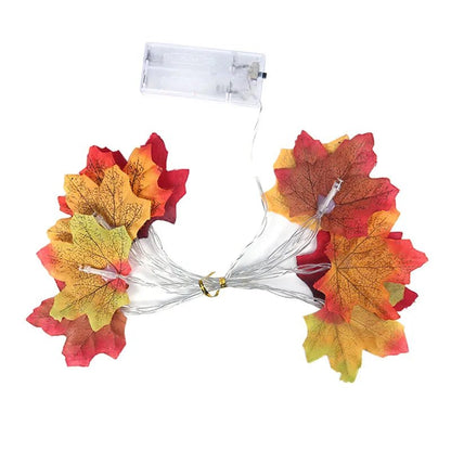 Autumn Maple Leaf String Lights - Halloween - LED Lighting & Neon Signs - Scribble Snacks