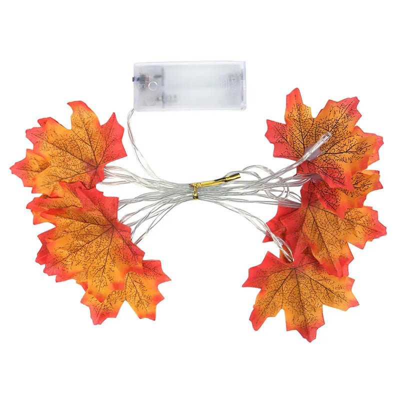 Autumn Maple Leaf String Lights - Halloween - LED Lighting & Neon Signs - Scribble Snacks