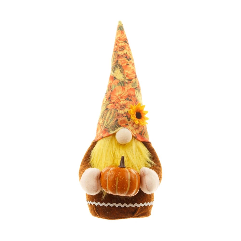 Autumn Pumpkin Gnome Doll Ornament - Halloween - Gnomes & Scarecrow Decorations - Scribble Snacks