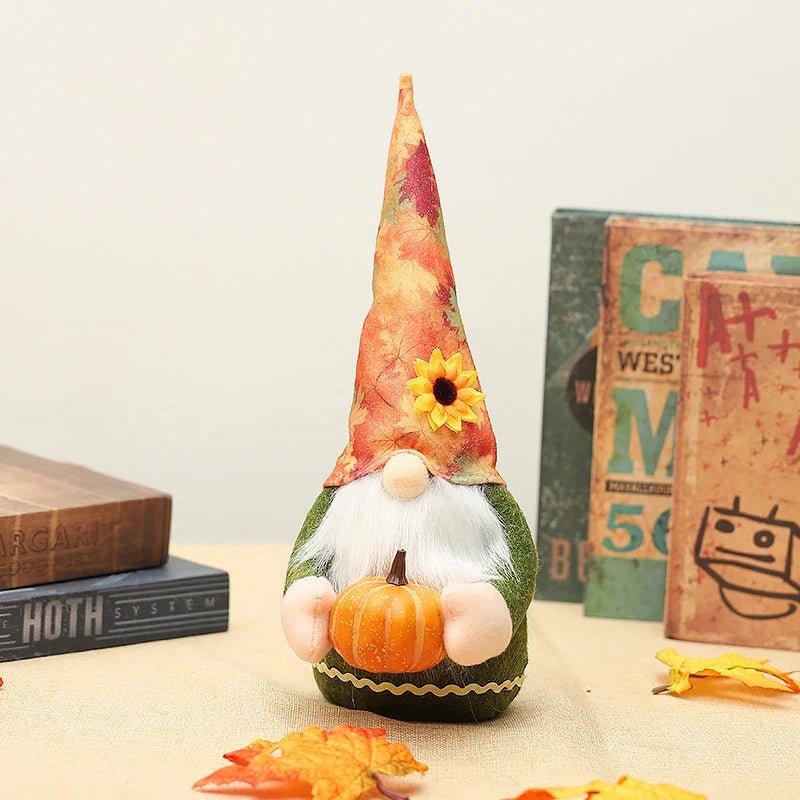 Autumn Pumpkin Gnome Doll Ornament - Halloween - Gnomes & Scarecrow Decorations - Scribble Snacks