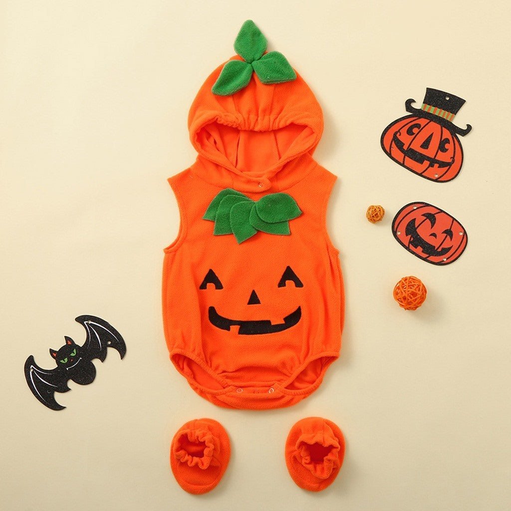 Baby Clothes Fashion Cosclothes Halloween Costume Pumpkin Cosplay Halloween Jumpsuit - 0 - Scribble Snacks