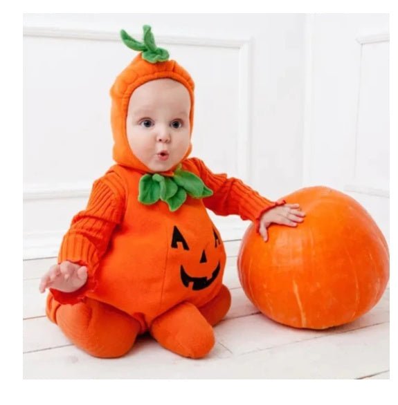 Baby Clothes Fashion Cosclothes Halloween Costume Pumpkin Cosplay Halloween Jumpsuit - 0 - Scribble Snacks