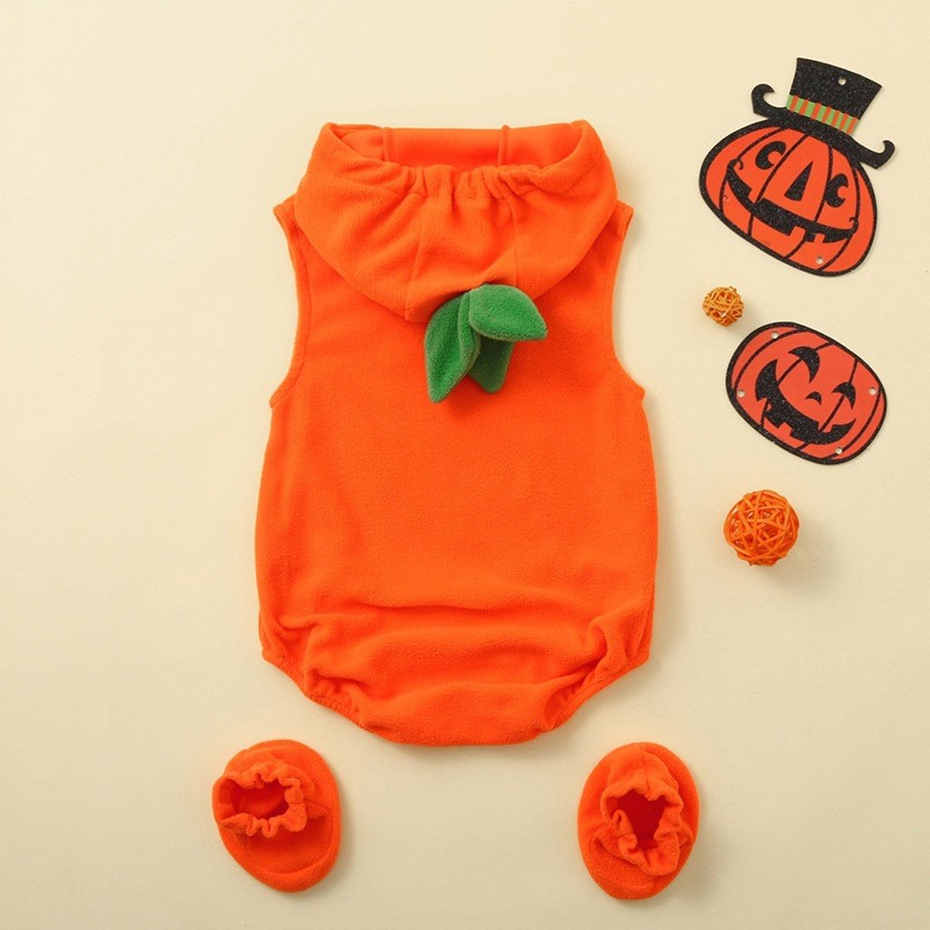 Baby Clothes Fashion Cosclothes Halloween Costume Pumpkin Cosplay Halloween Jumpsuit - 0 - Scribble Snacks