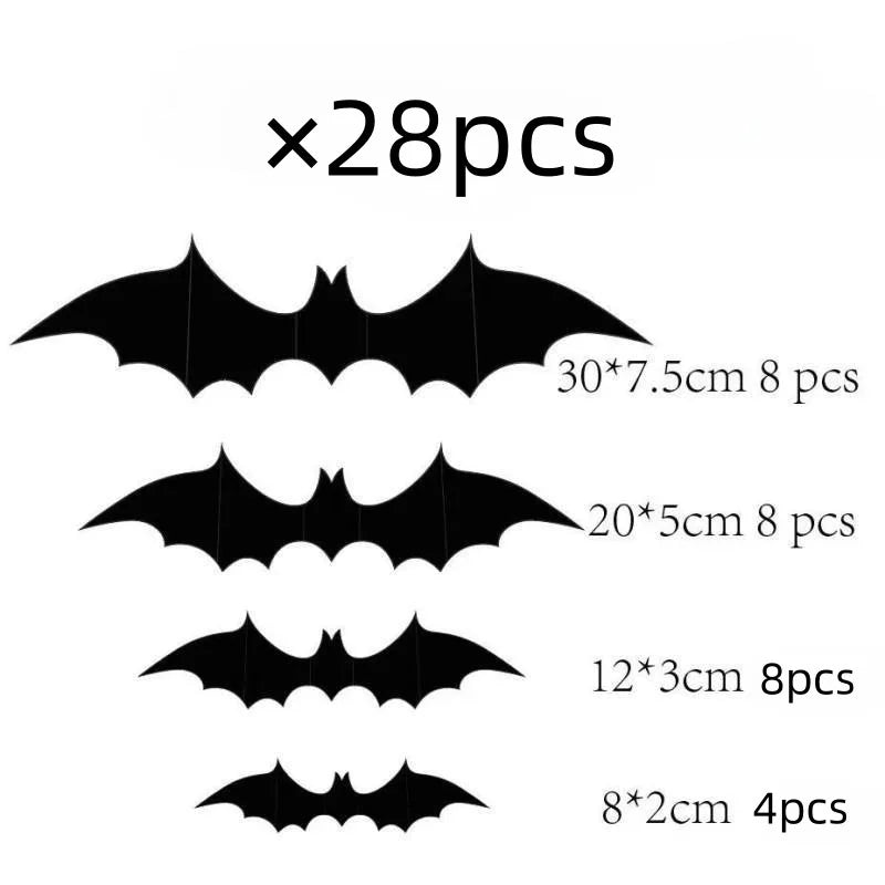 Bat & Spider Halloween Wall Stickers - Halloween - Stickers & Labels (including Scrapbooking, Wall Decals) - Scribble Snacks