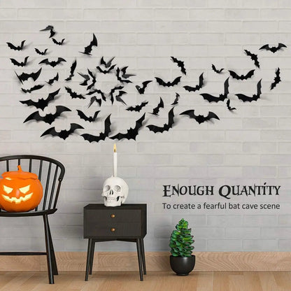 Bat & Spider Halloween Wall Stickers - Halloween - Stickers & Labels (including Scrapbooking, Wall Decals) - Scribble Snacks