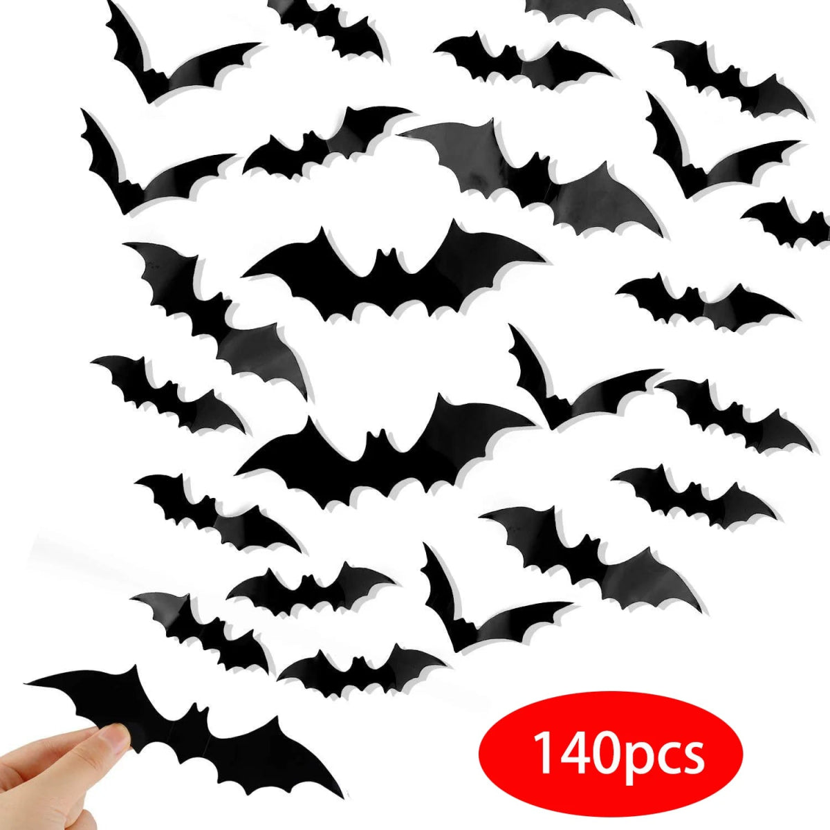 Bat & Spider Halloween Wall Stickers - Halloween - Stickers & Labels (including Scrapbooking, Wall Decals) - Scribble Snacks