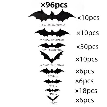 Bat & Spider Halloween Wall Stickers - Halloween - Stickers & Labels (including Scrapbooking, Wall Decals) - Scribble Snacks