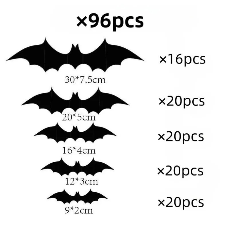 Bat & Spider Halloween Wall Stickers - Halloween - Stickers & Labels (including Scrapbooking, Wall Decals) - Scribble Snacks