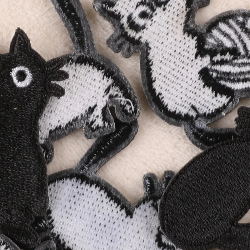 Black Cats Embroidered Patches - Halloween - Iron - On Transfers & Patches - Scribble Snacks