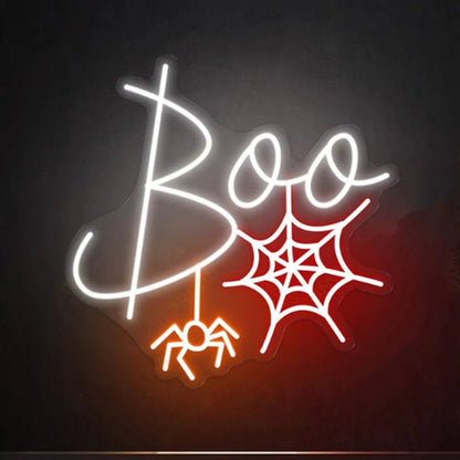 BOO Halloween Neon Light Decoration - Halloween - LED Lighting & Neon Signs - Scribble Snacks