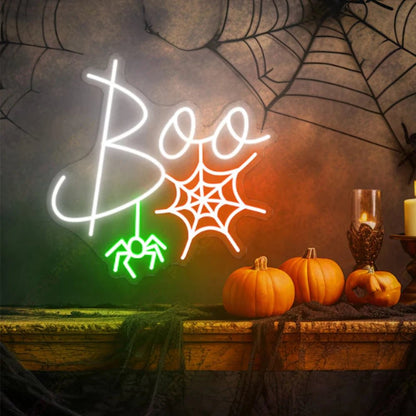 BOO Halloween Neon Light Decoration - Halloween - LED Lighting & Neon Signs - Scribble Snacks