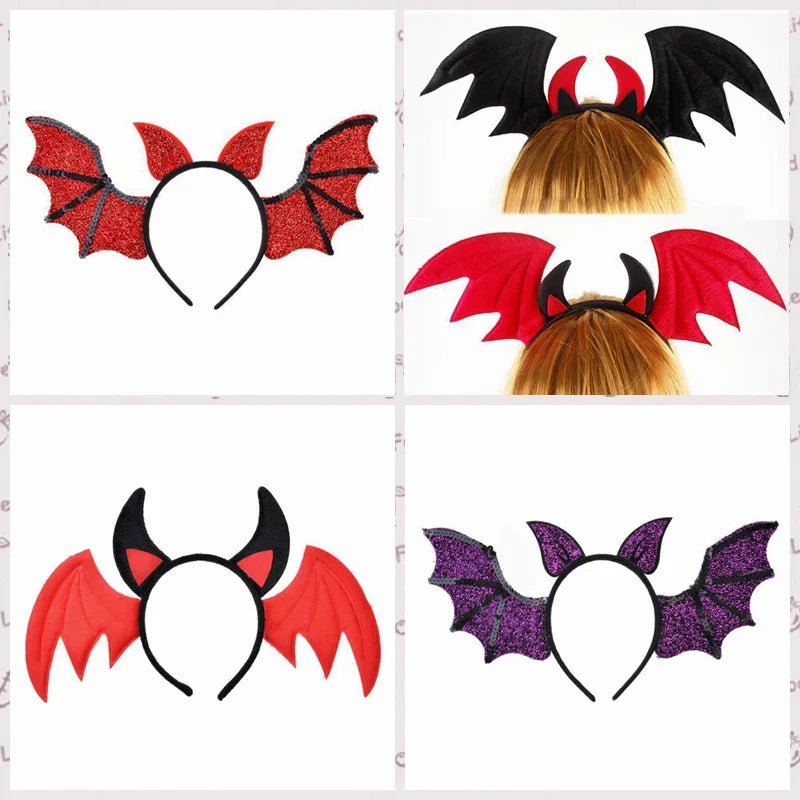 Bubbly Bat Halloween Headband - Halloween - Clothing Accessories (Necklaces, Vampire Teeth, Pins, Headwear) - Scribble Snacks